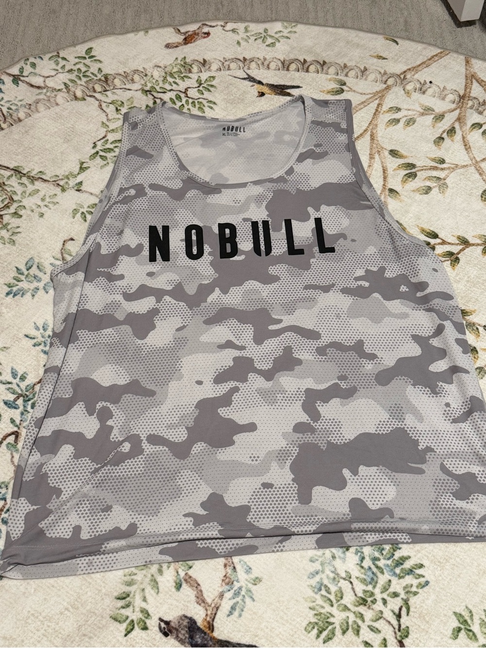 NOBULL Gray Camo Men's Athletic Tank - Picture 2 of 3